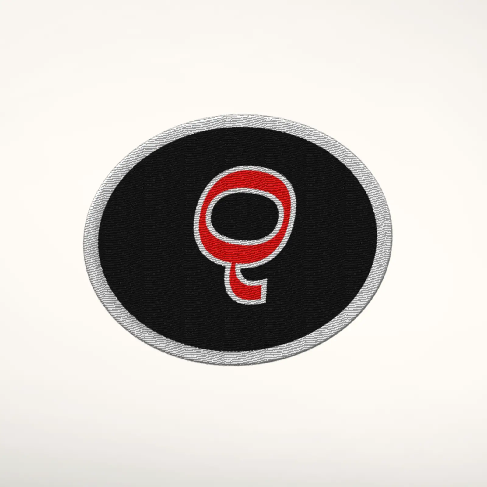 Q Alphabet Letter Embroidered Patch - Image 3