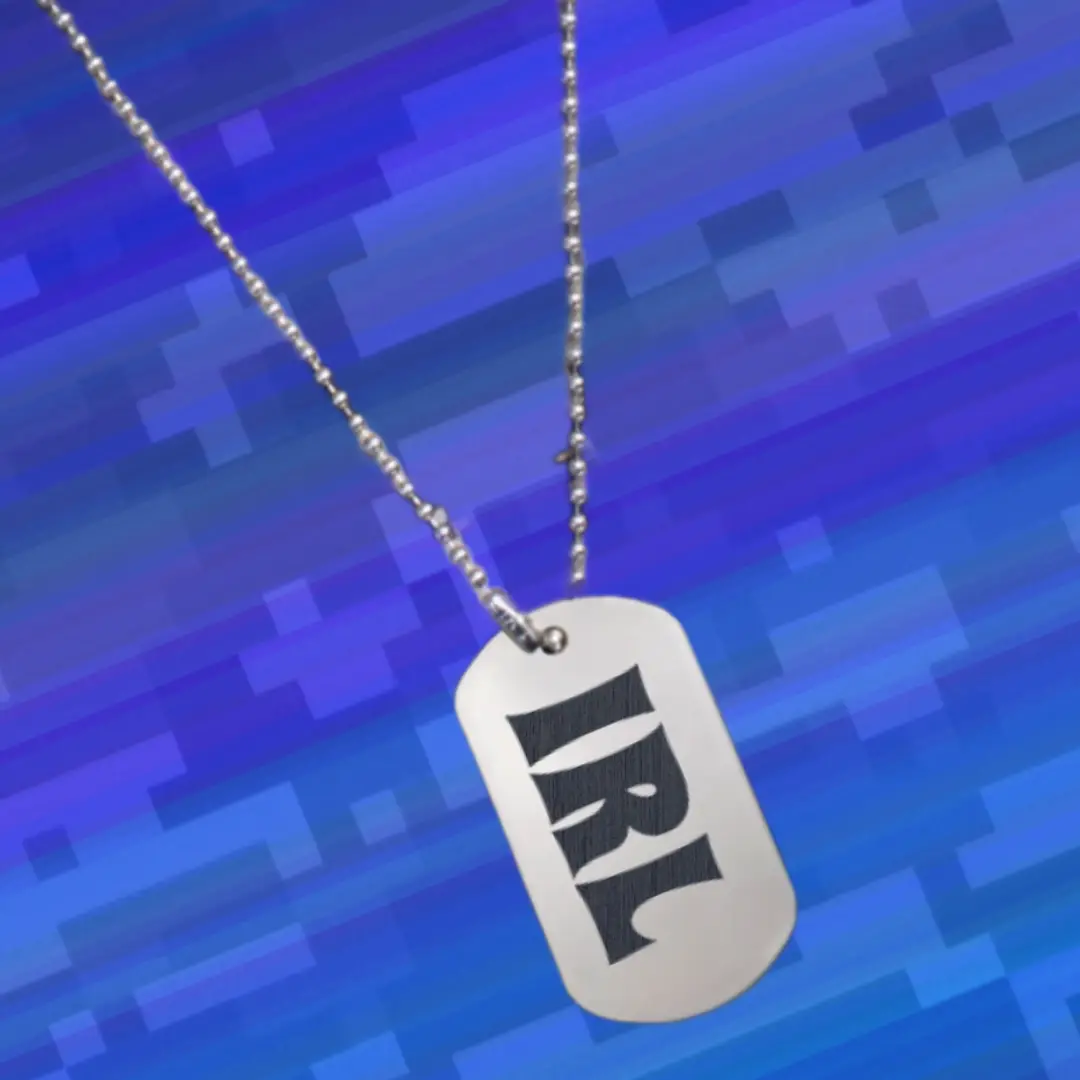 IRL SS Dog Tag Pendant With Chain - Image 3