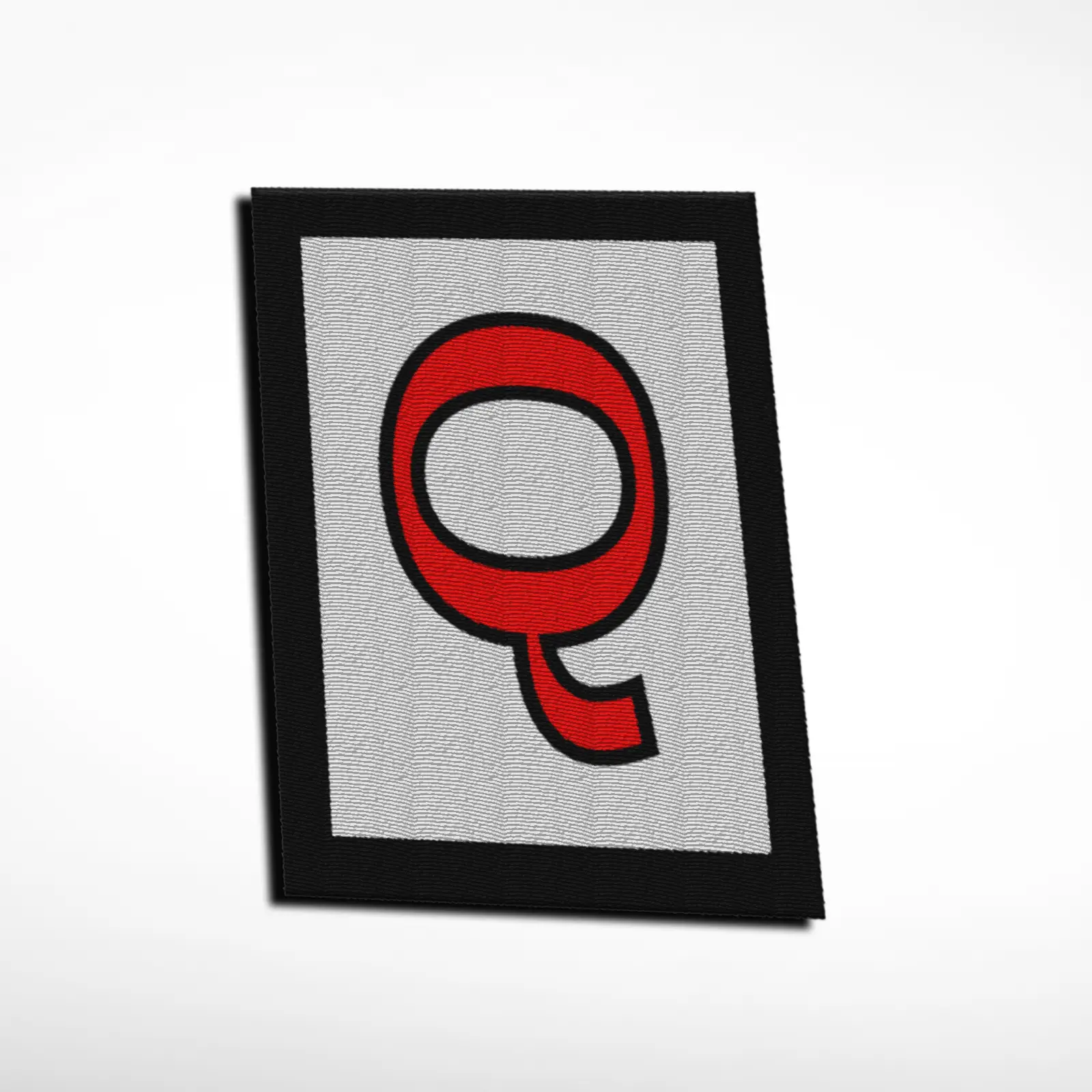 Q Alphabet Letter Embroidered Patch - Image 6