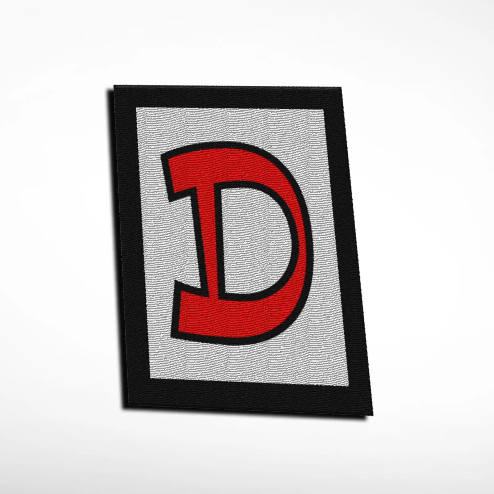 D Alphabet Letter Embroidered Patch - Image 6