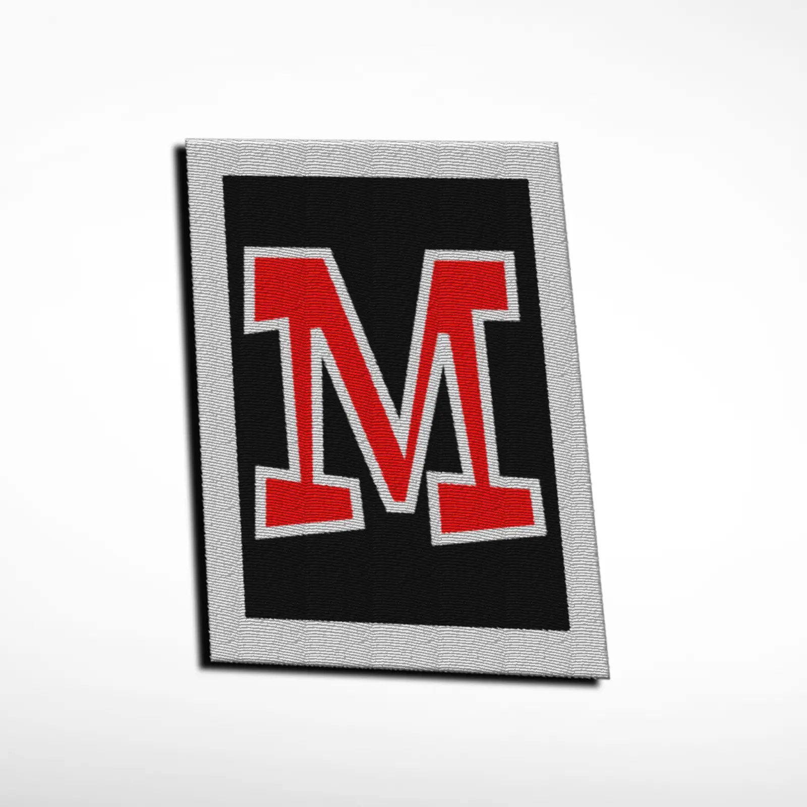 M Alphabet Letter Embroidered Patch - Image 5