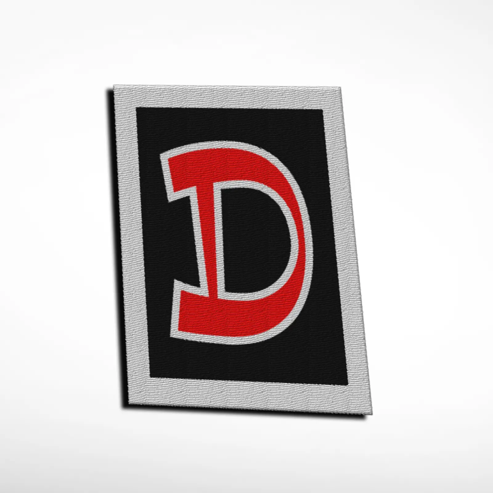 D Alphabet Letter Embroidered Patch - Image 5