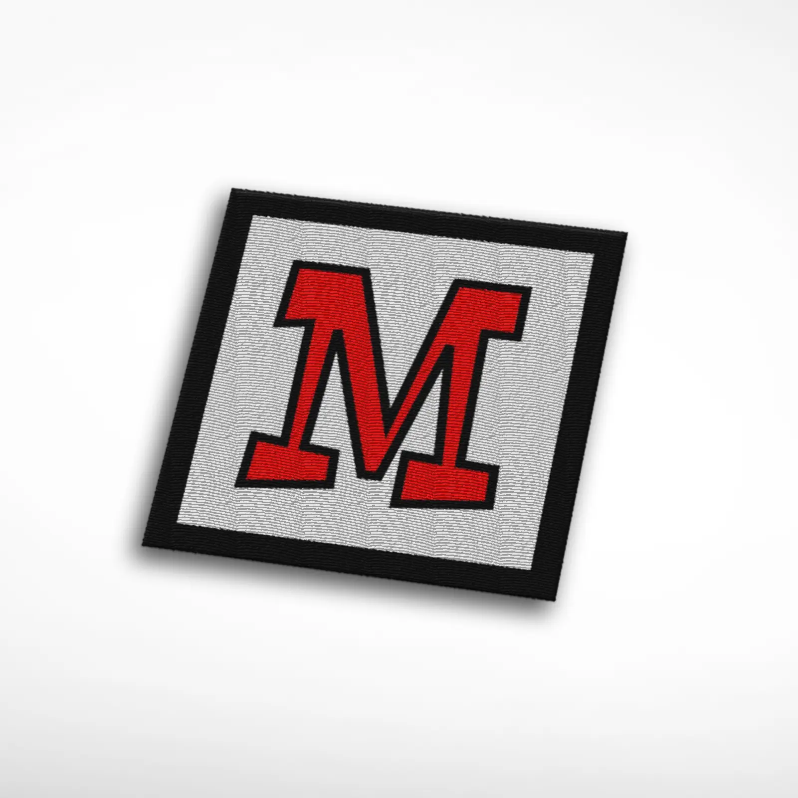 M Alphabet Letter Embroidered Patch - Image 2