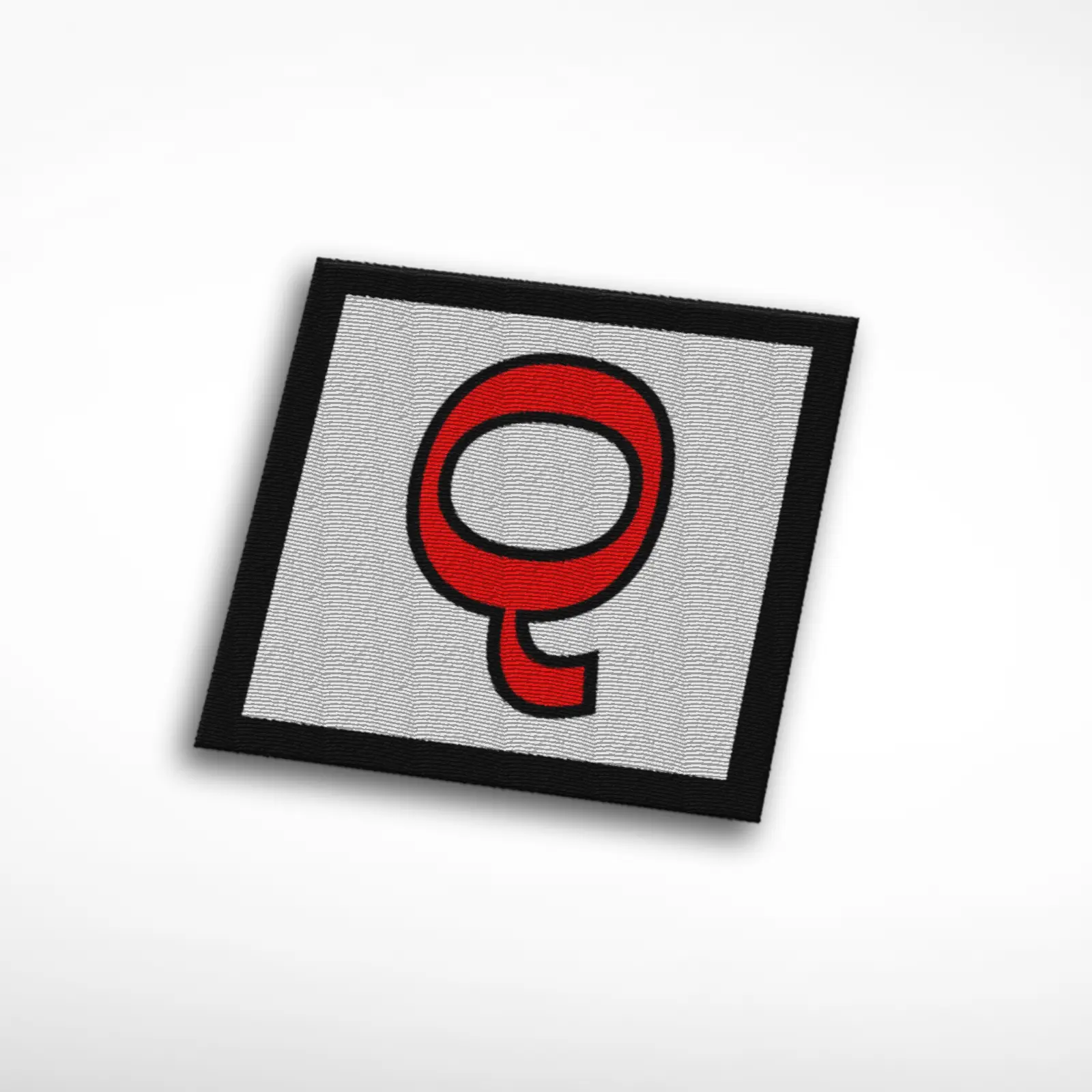 Q Alphabet Letter Embroidered Patch - Image 2