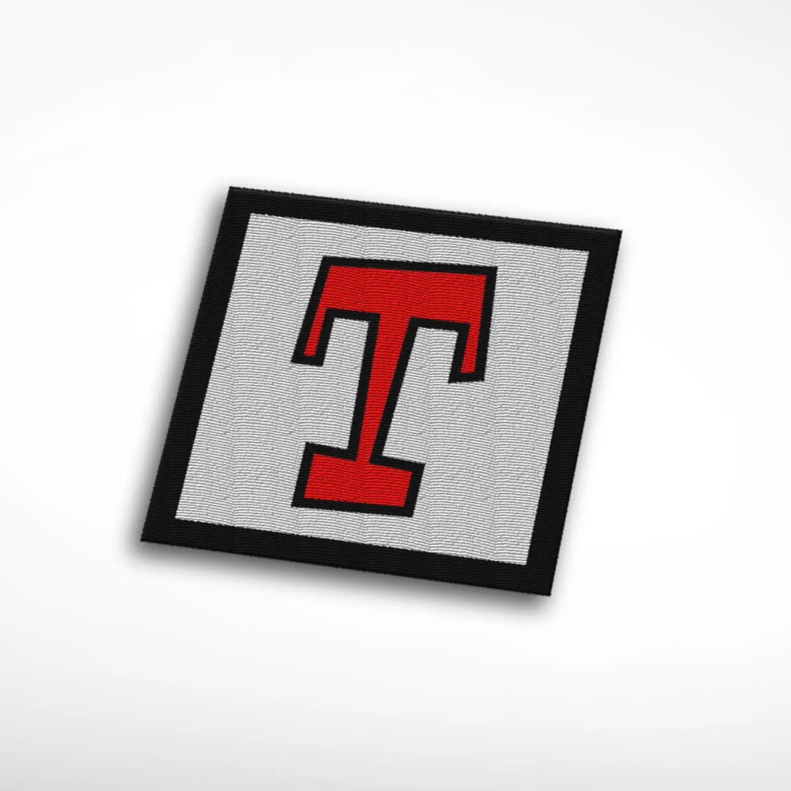 T Alphabet Letter Embroidered Patch - Image 2