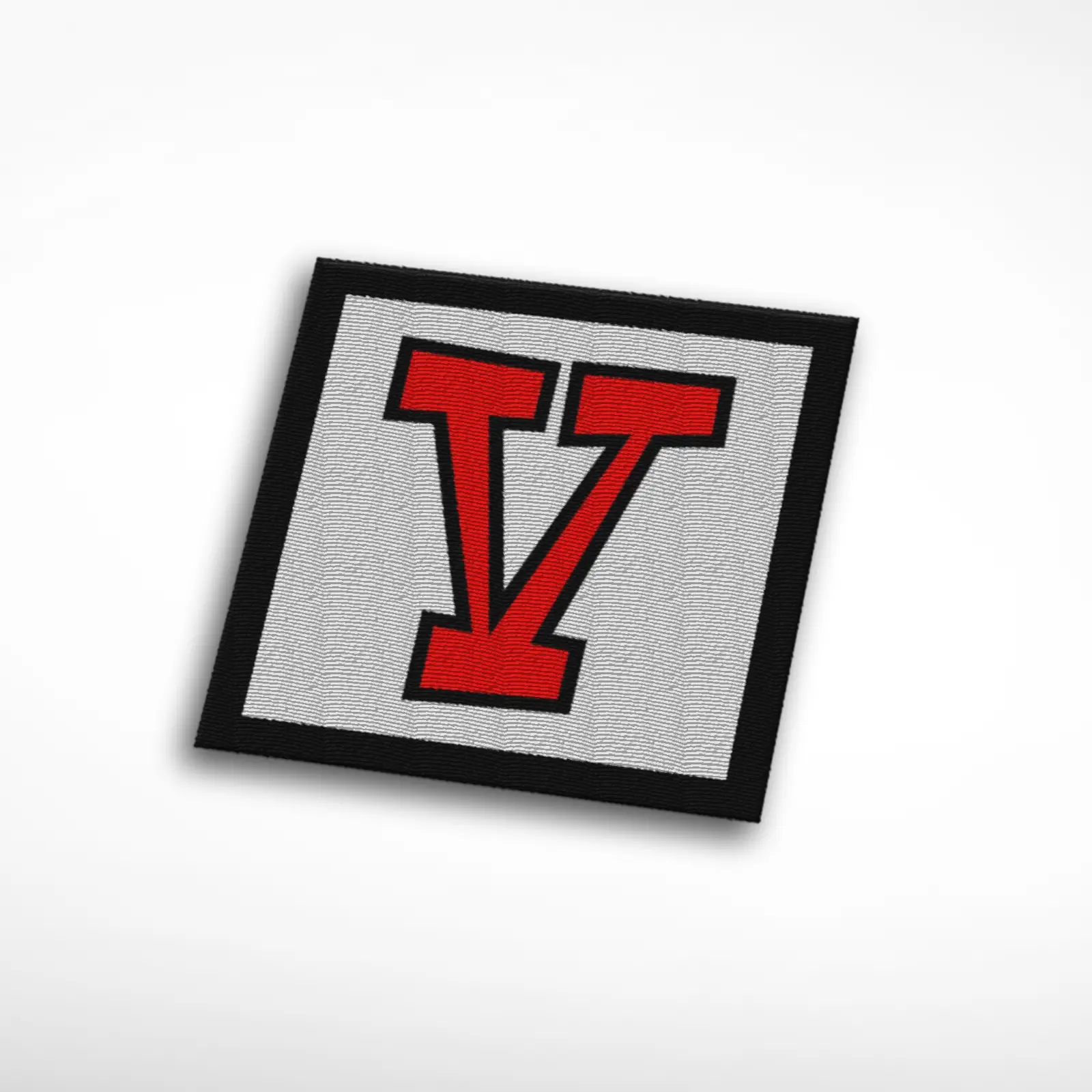 V Alphabet Letter Embroidered Patch - Image 2