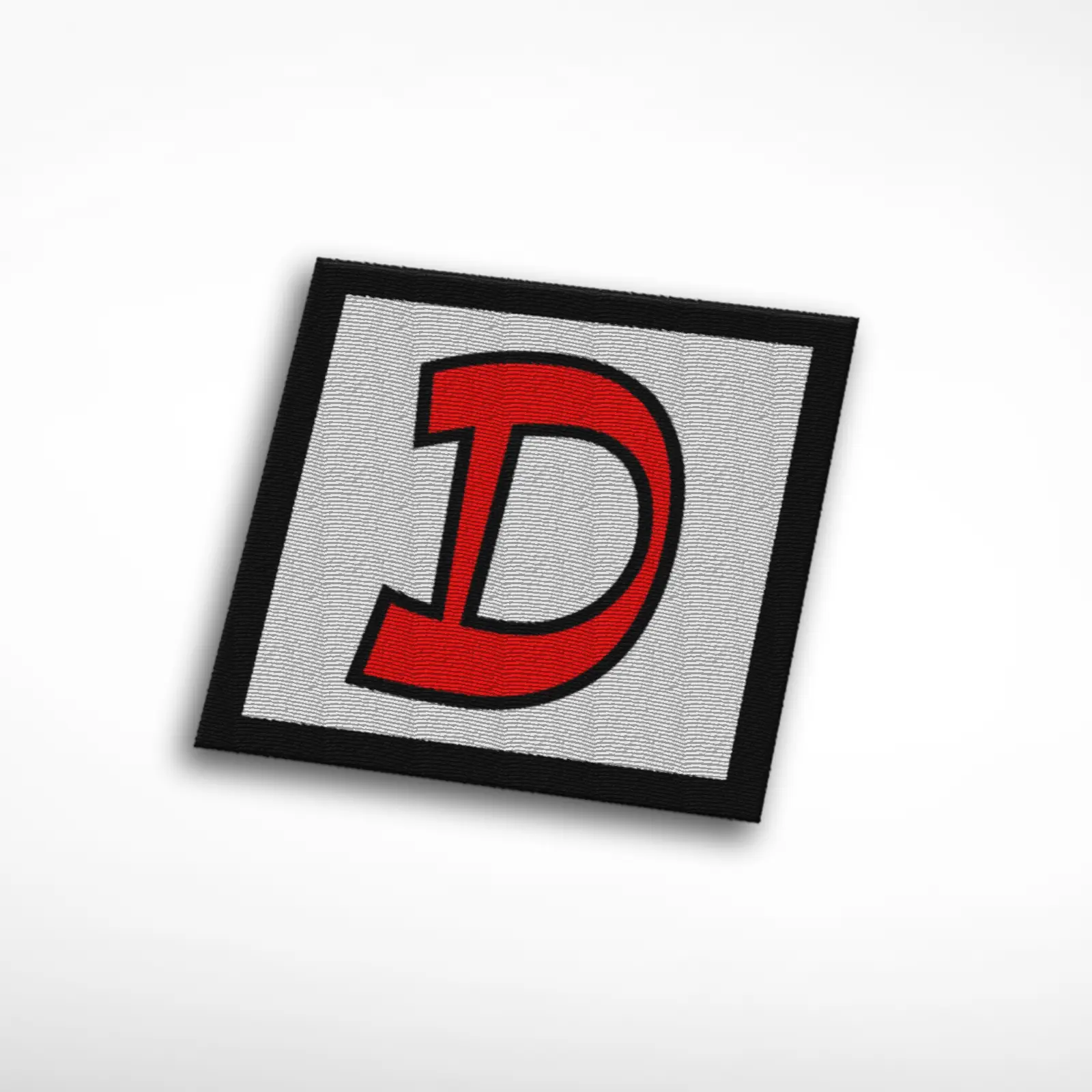 D Alphabet Letter Embroidered Patch - Image 2