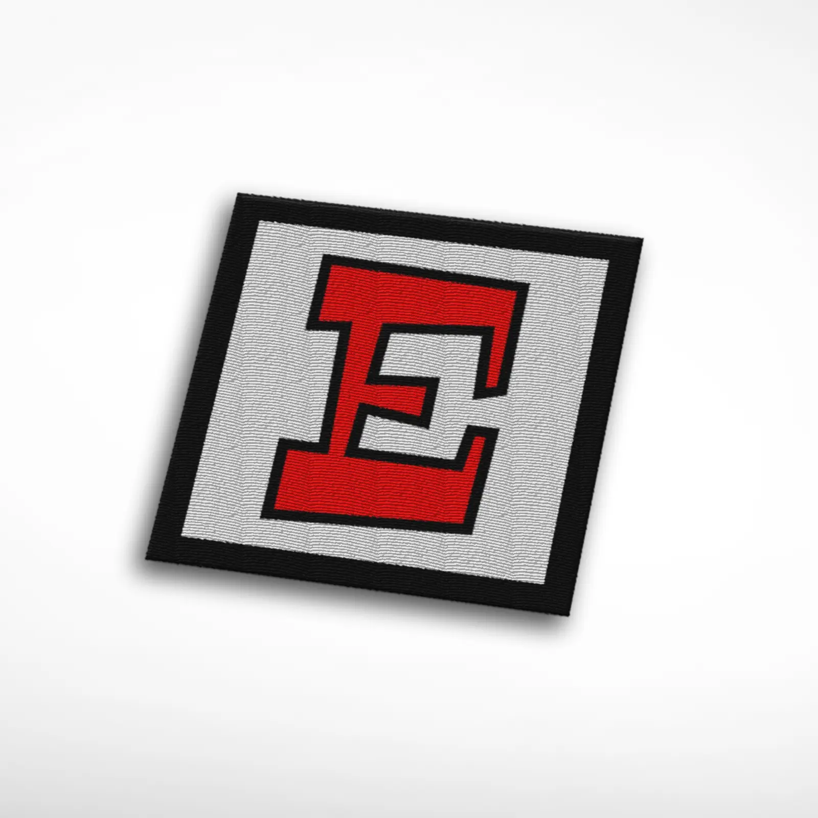 E Alphabet Letter Embroidered Patch - Image 2