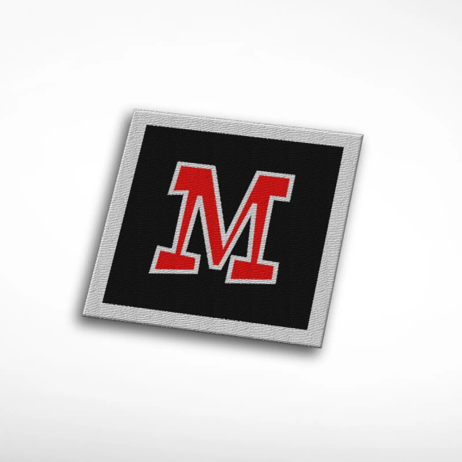 M Alphabet Letter Embroidered Patch