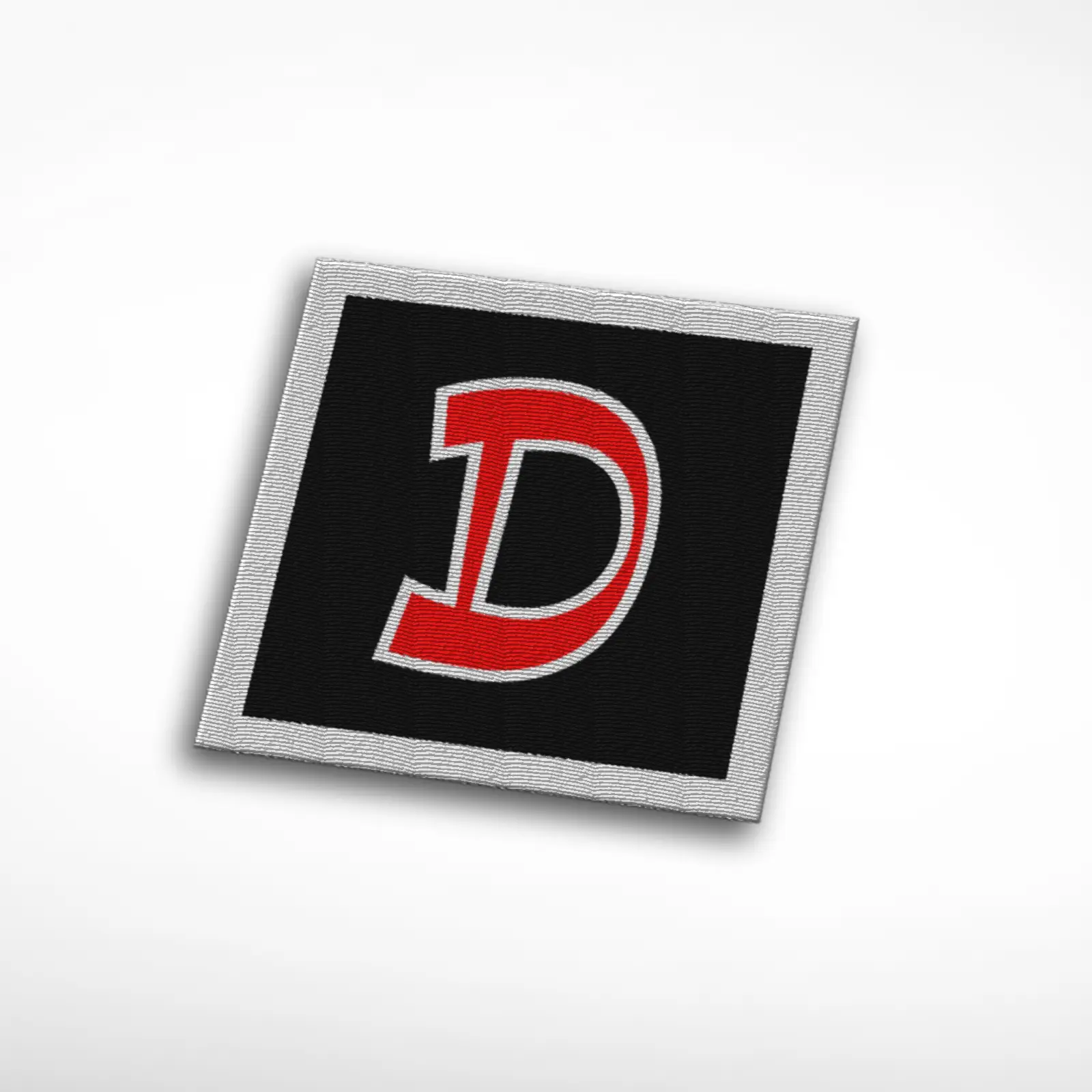 D Alphabet Letter Embroidered Patch