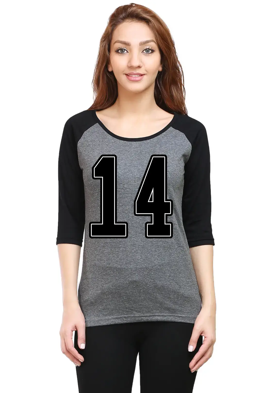 Fourteen Printed 3/4 Sleeve Women T-shirt - Image 3