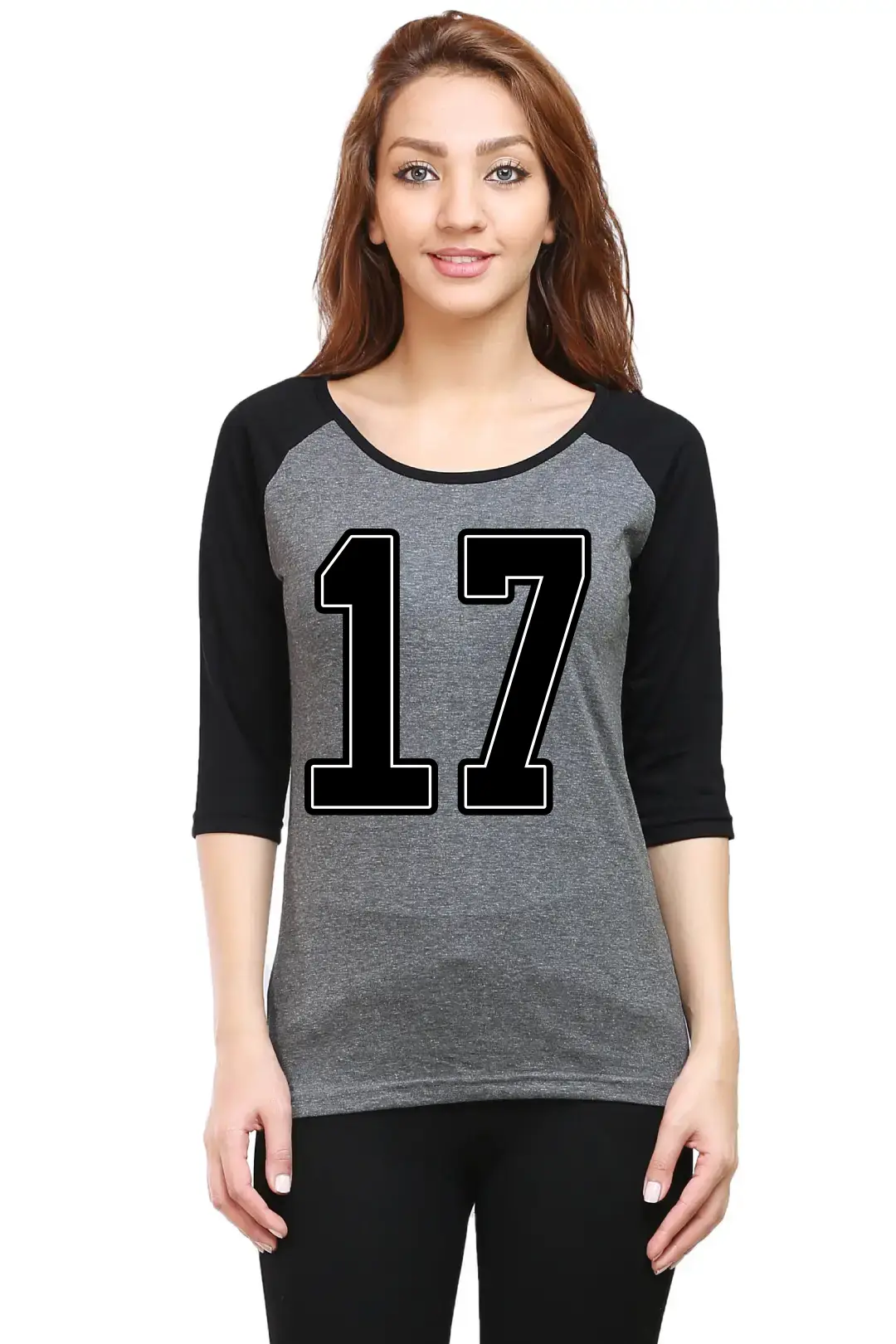 Seventeen Printed 3/4 Sleeve Women T-shirt - Image 3
