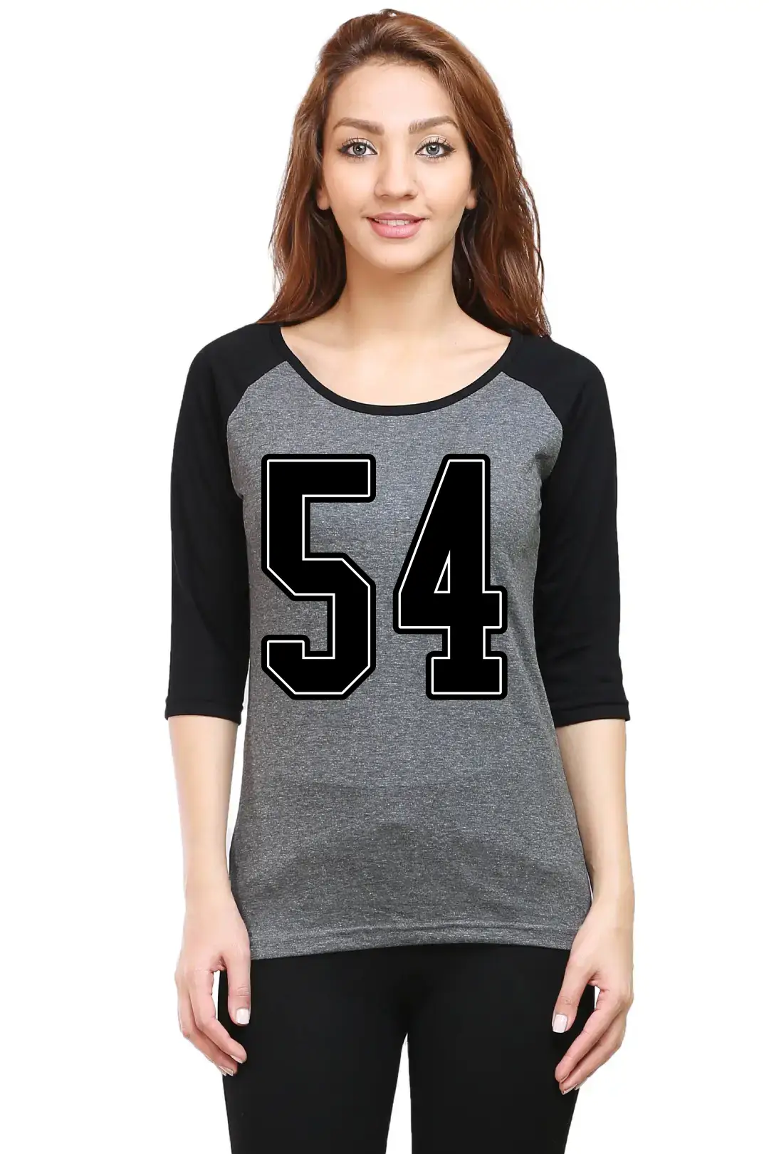 Fifty Four Printed 3/4 Sleeve Women T-shirt - Image 3
