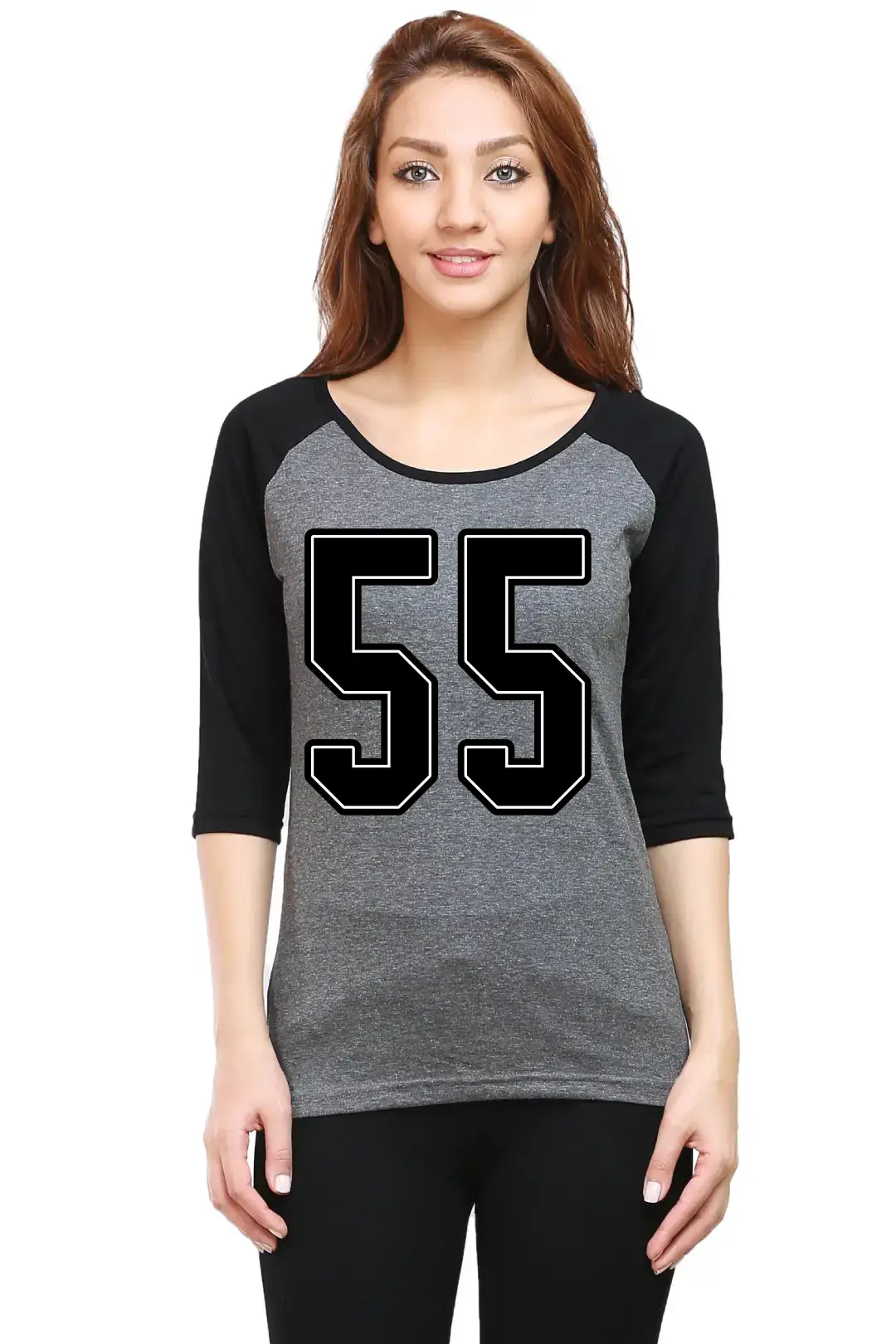 Fifty Five Printed 3/4 Sleeve Women T-shirt - Image 3