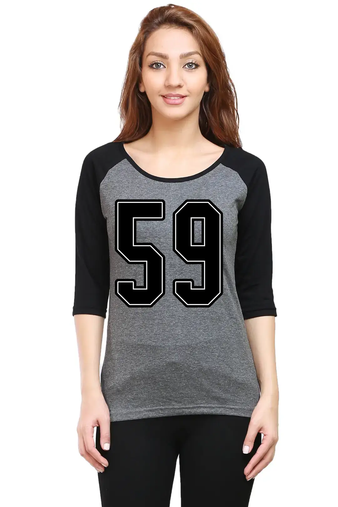 Fifty Nine Printed 3/4 Sleeve Women T-shirt - Image 3