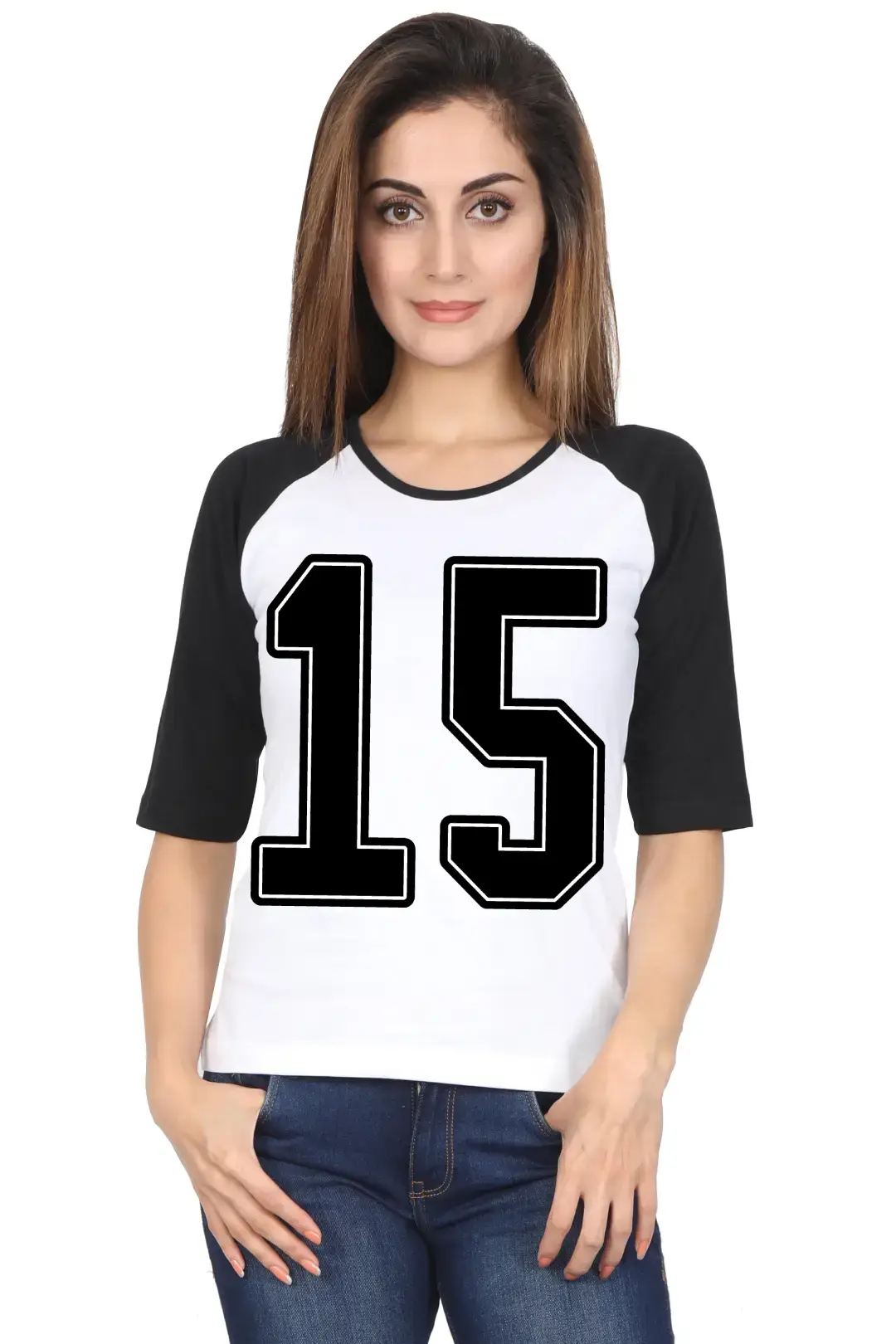 Fifteen Printed 3/4 Sleeve Women T-shirt - Image 5