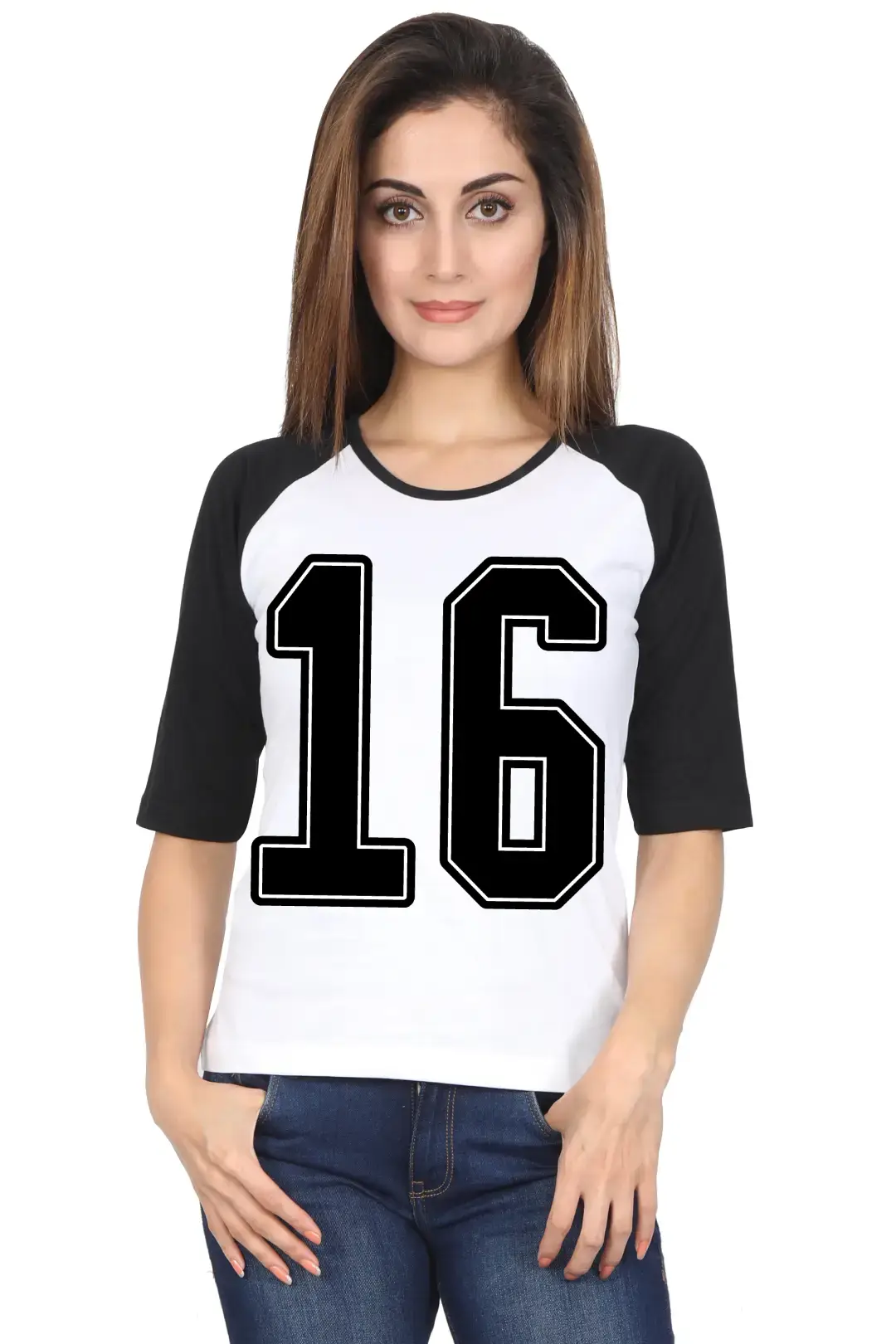 Sixteen Printed 3/4 Sleeve Women T-shirt - Image 5