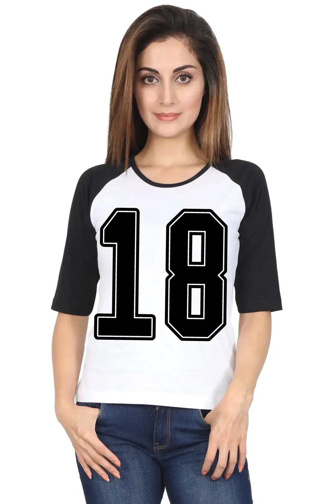 Eighteen Printed 3/4 Sleeve Women T-shirt - Image 5