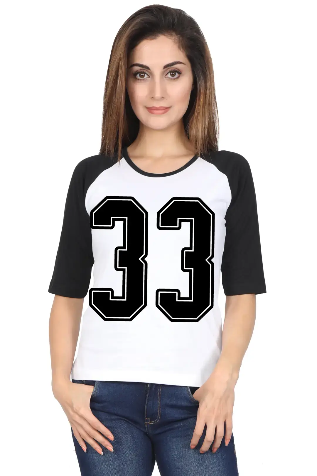 Thirty Three Printed 3/4 Sleeve Women T-shirt - Image 5