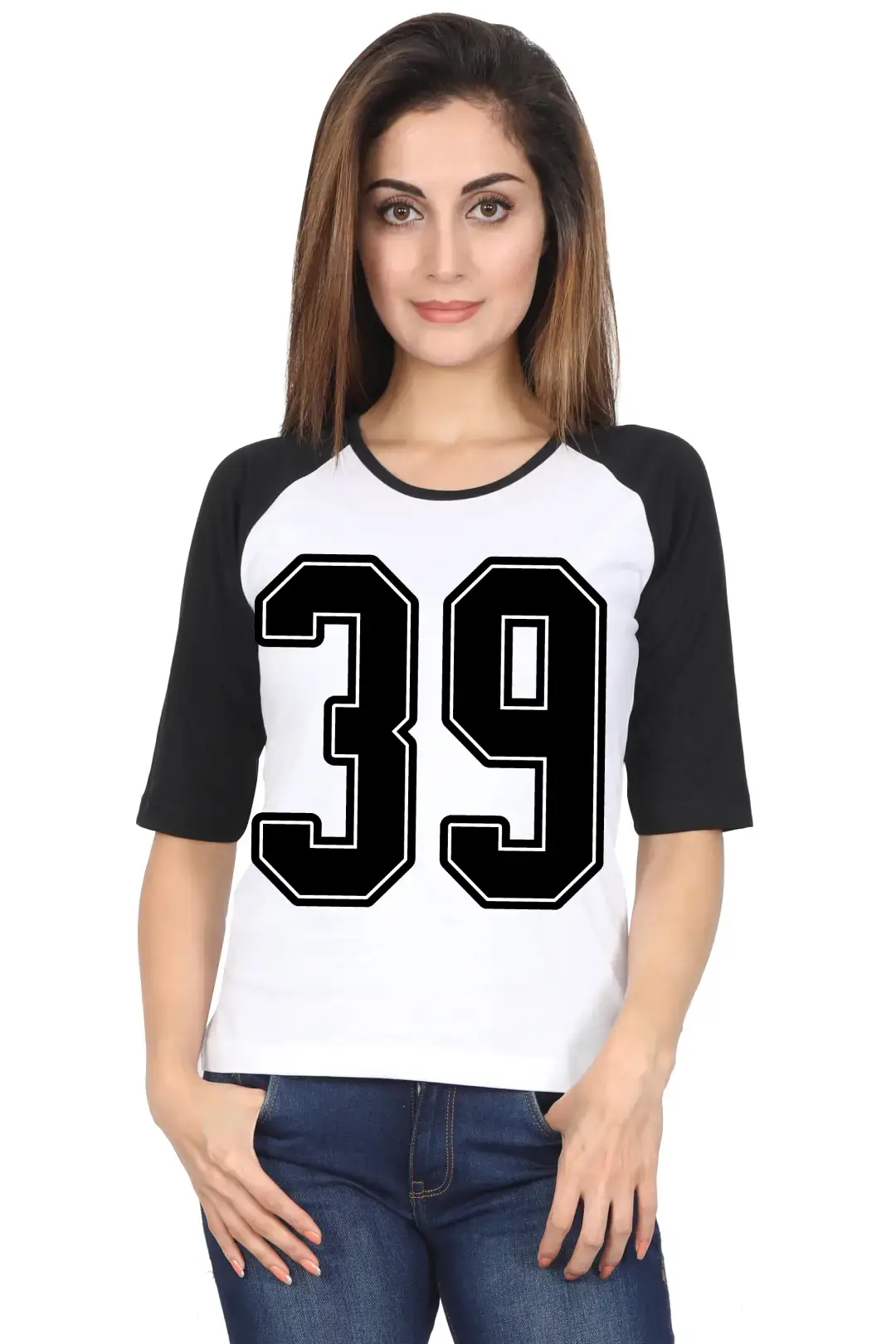 Thirty Nine Printed 3/4 Sleeve Women T-shirt - Image 5