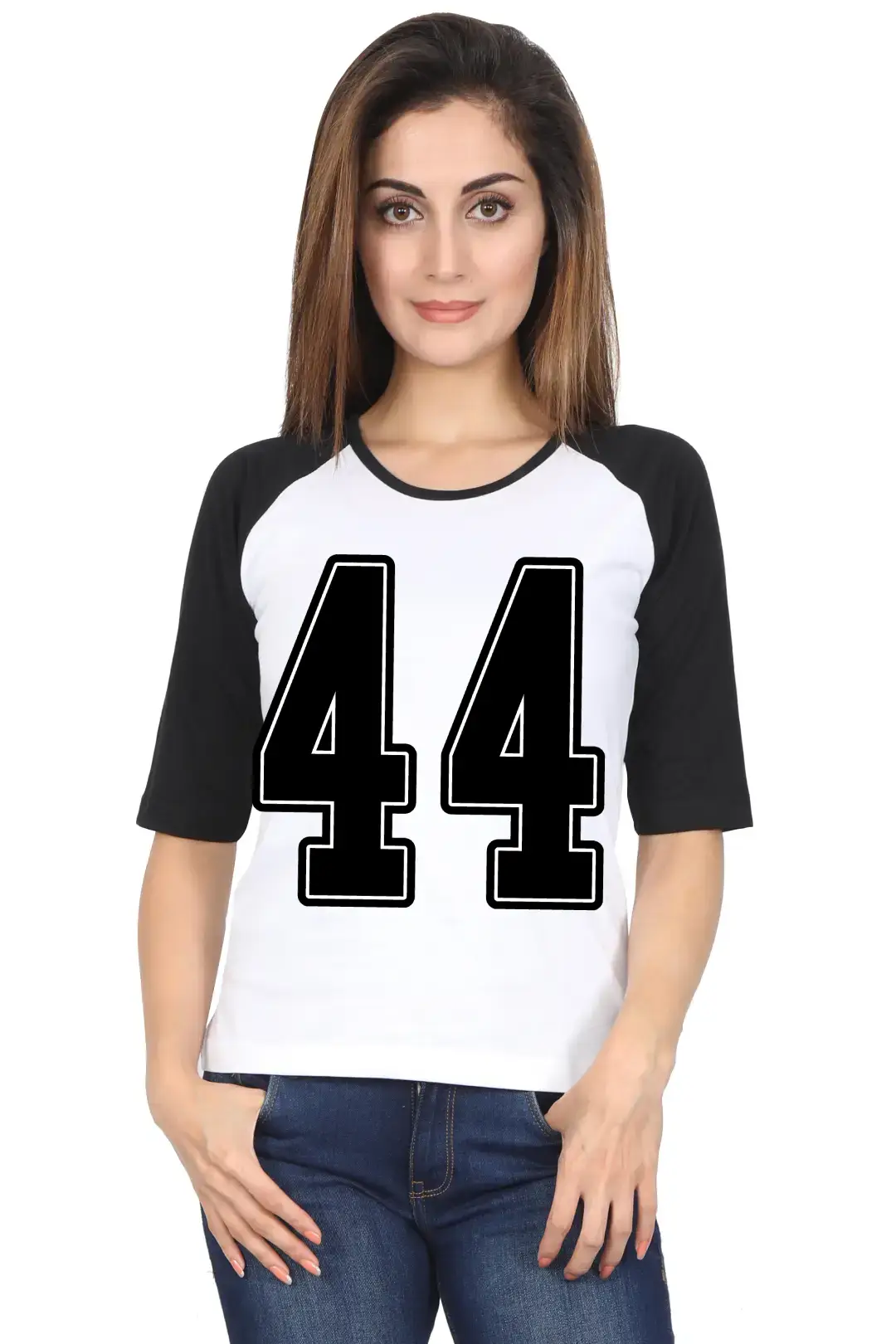 Forty Four Printed 3/4 Sleeve Women T-shirt - Image 5