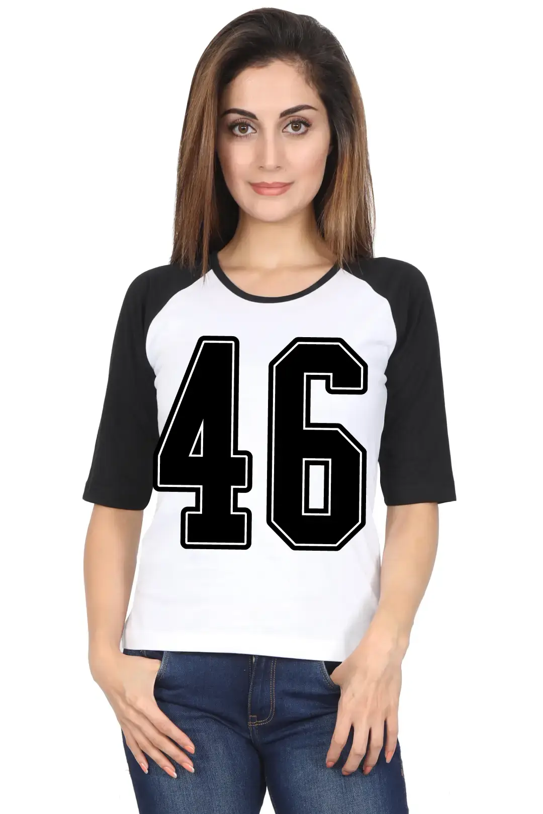 Forty Six Printed 3/4 Sleeve Women T-shirt - Image 5