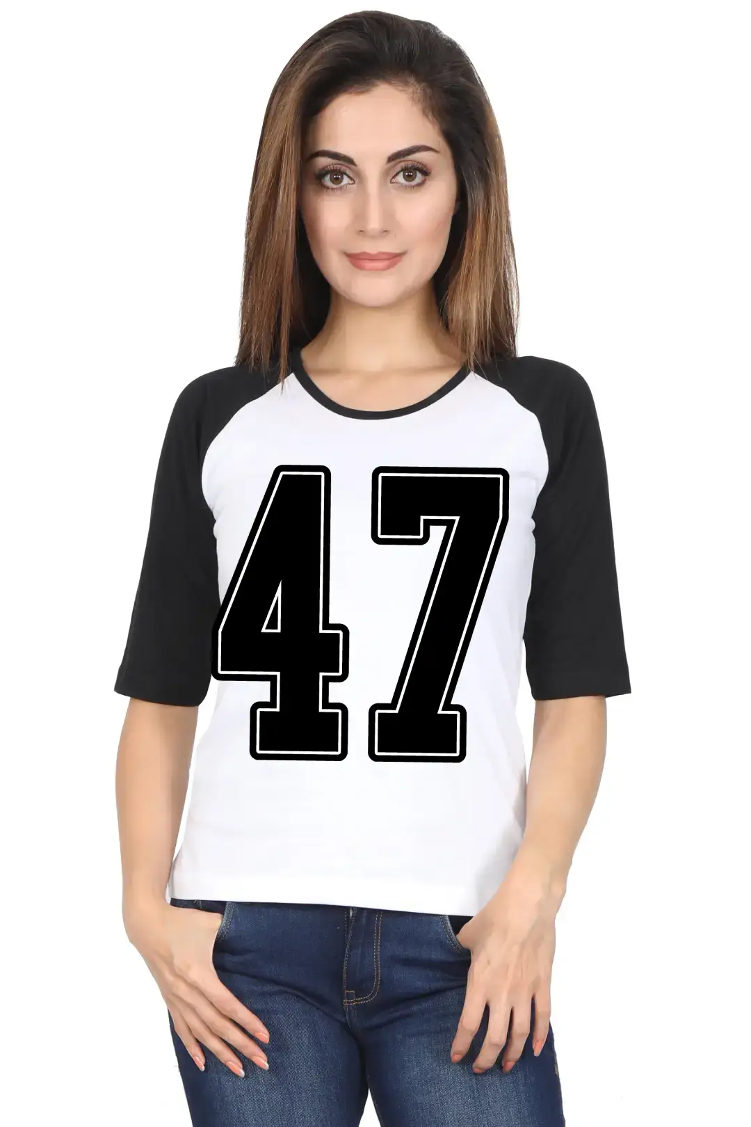 Forty Seven Printed 3/4 Sleeve Women T-shirt - Image 5