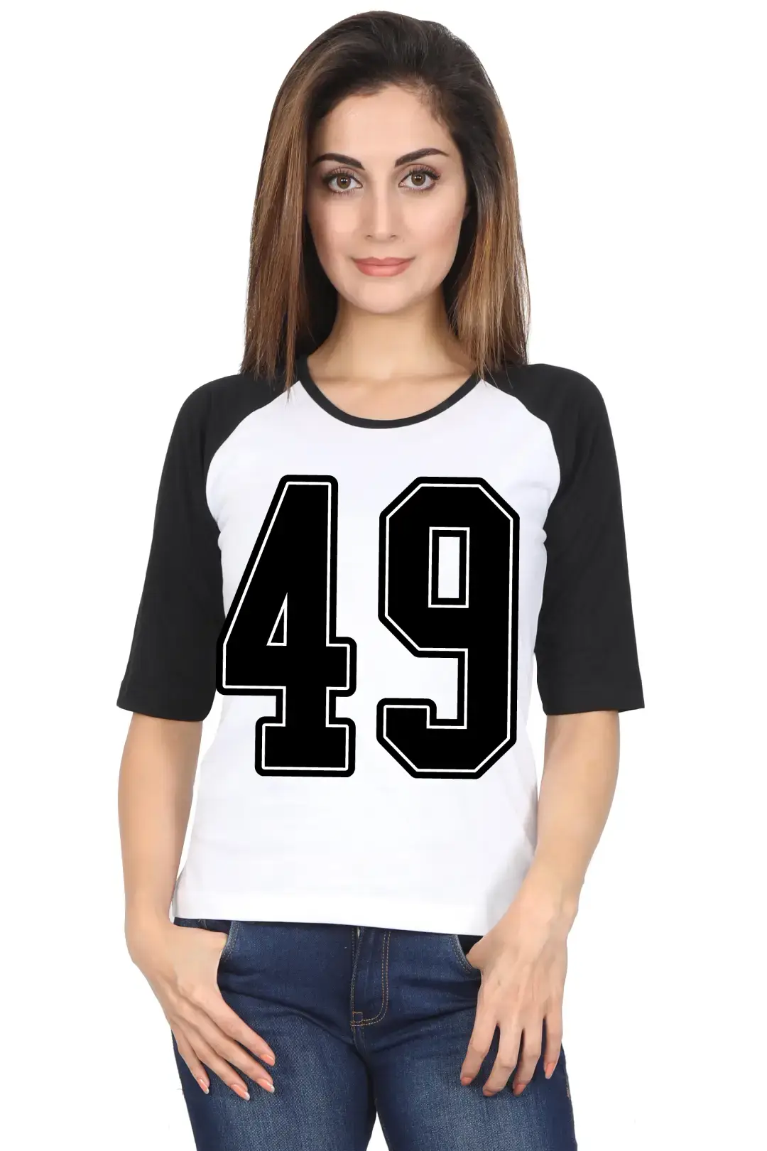 Forty Nine Printed 3/4 Sleeve Women T-shirt - Image 5
