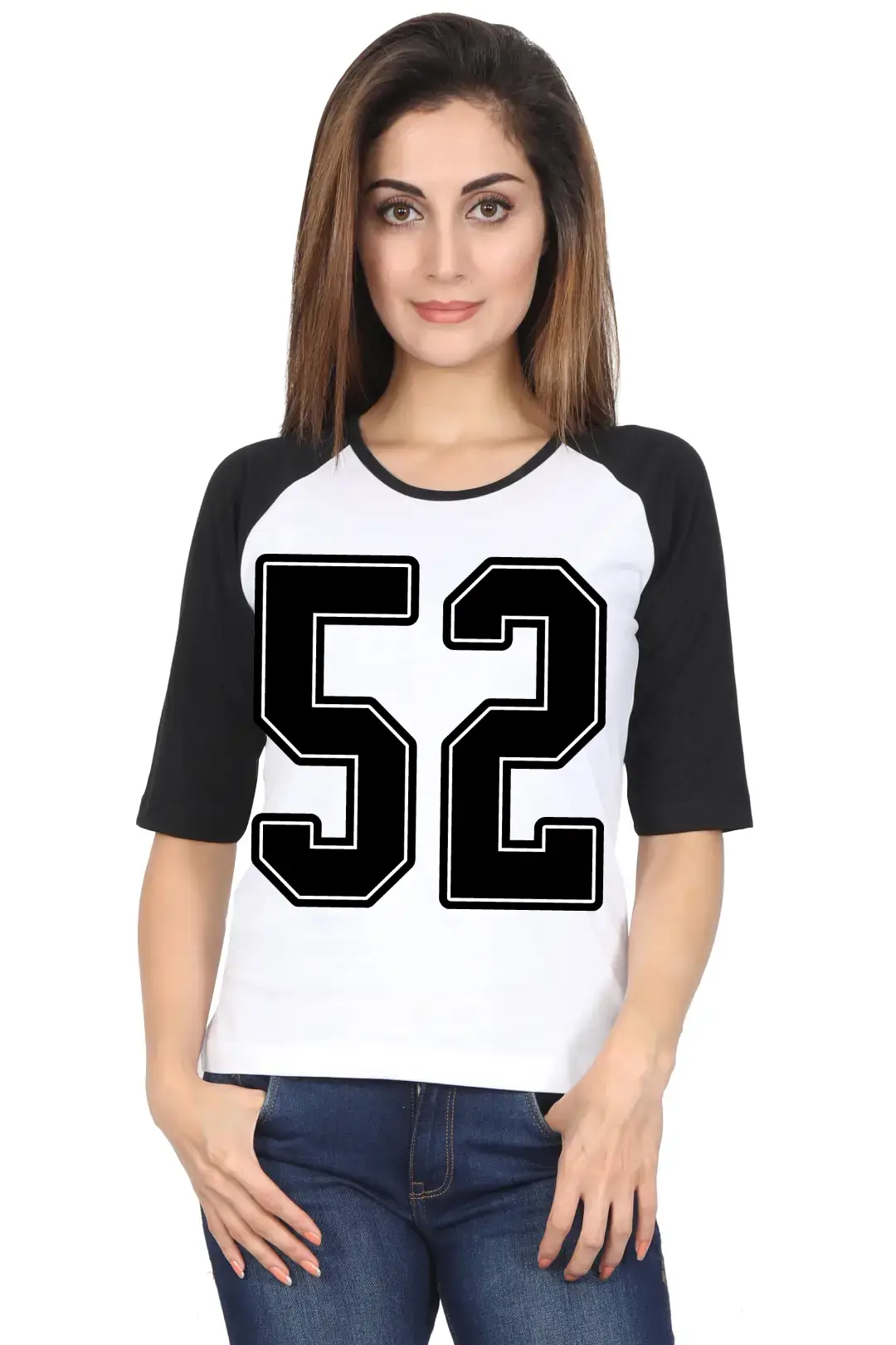 Fifty Two Printed 3/4 Sleeve Women Color T-shirt - Image 5