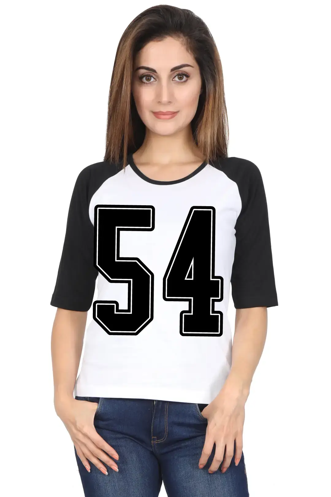 Fifty Four Printed 3/4 Sleeve Women T-shirt - Image 5