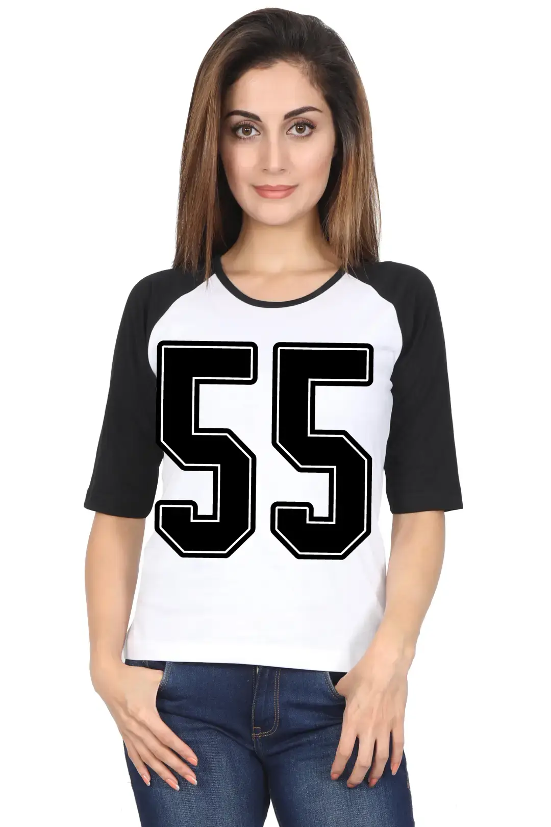 Fifty Five Printed 3/4 Sleeve Women T-shirt - Image 5