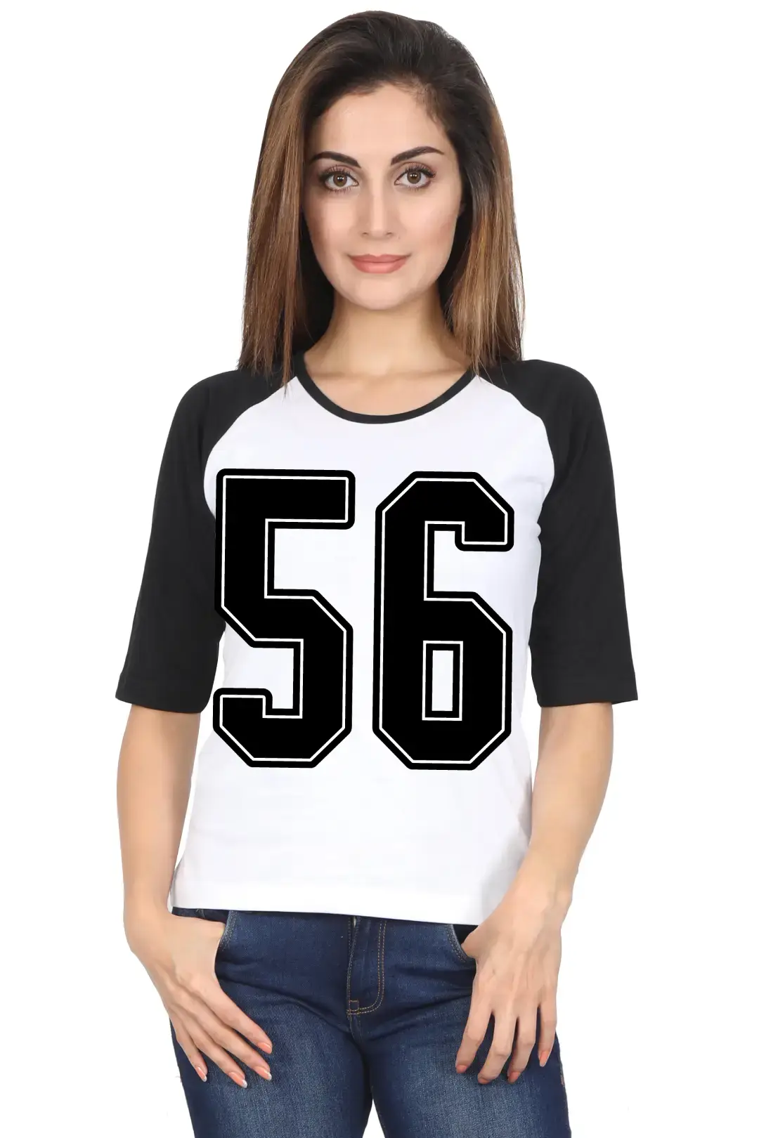 Fifty Six Printed 3/4 Sleeve Women T-shirt - Image 5