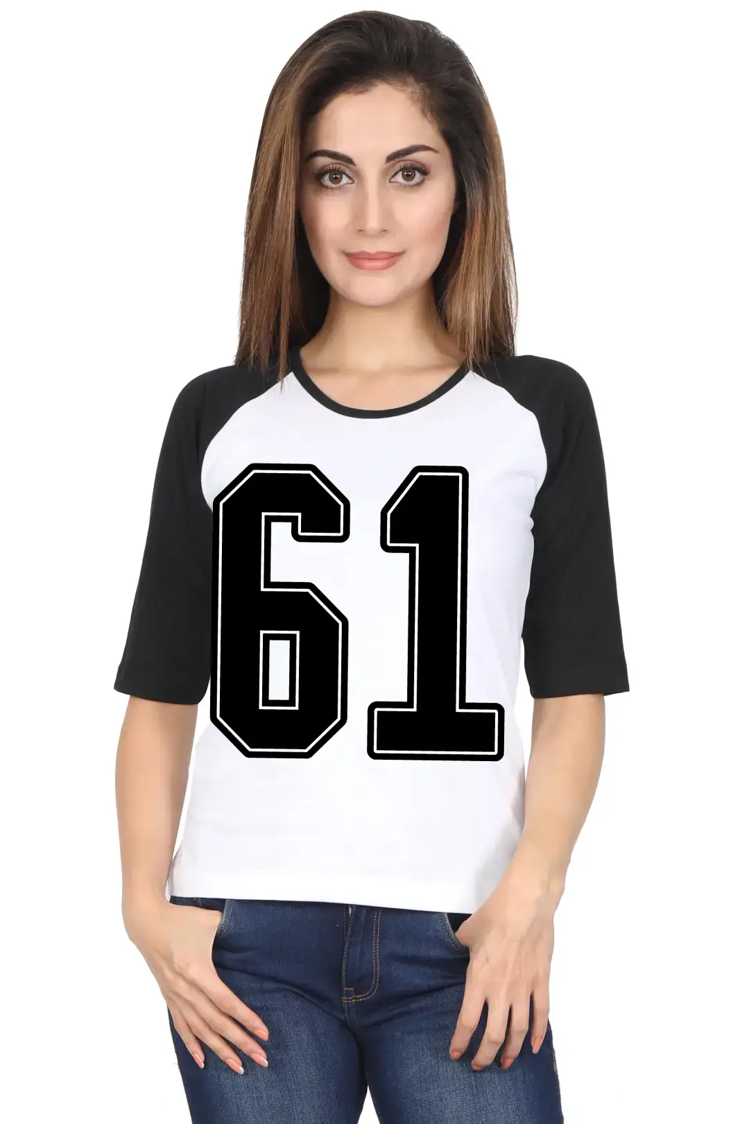 Sixty One Printed 3/4 Sleeve Women Color T-shirt - Image 5