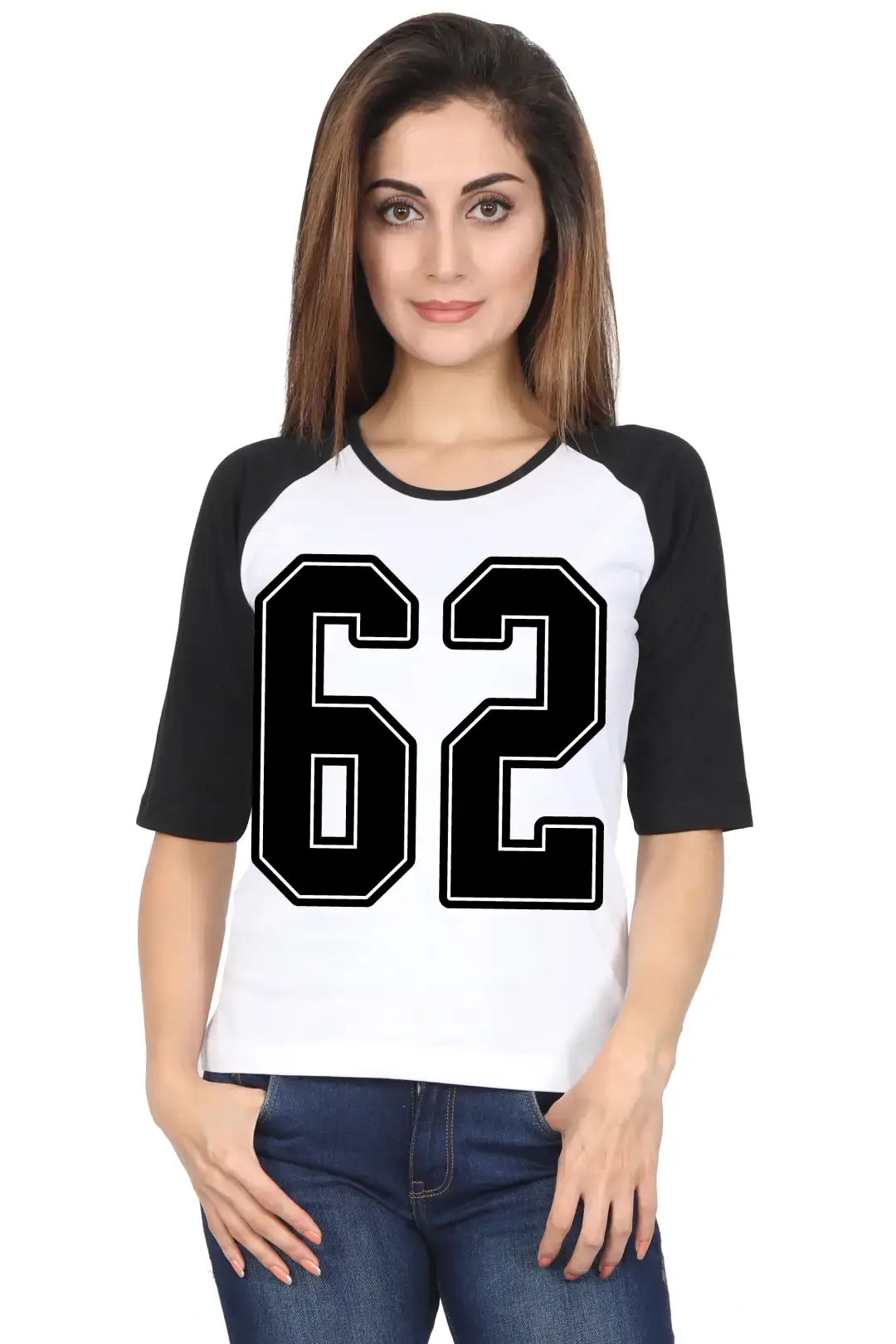 Sixty Two Printed 3/4 Sleeve Women Color T-shirt - Image 5
