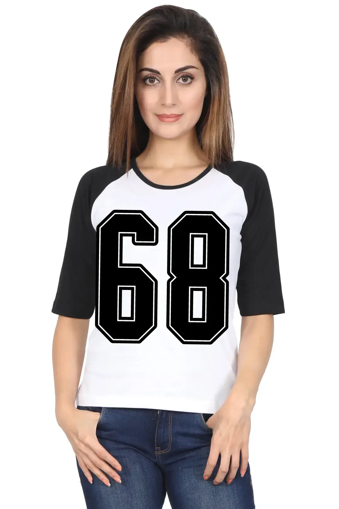 Sixty Eight Printed 3/4 Sleeve Women T-shirt - Image 5