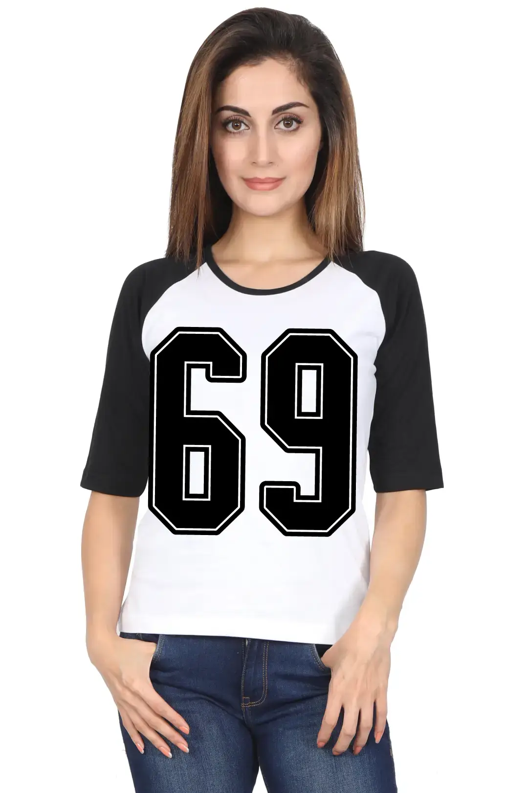 Sixty Nine Printed 3/4 Sleeve Women T-shirt - Image 5