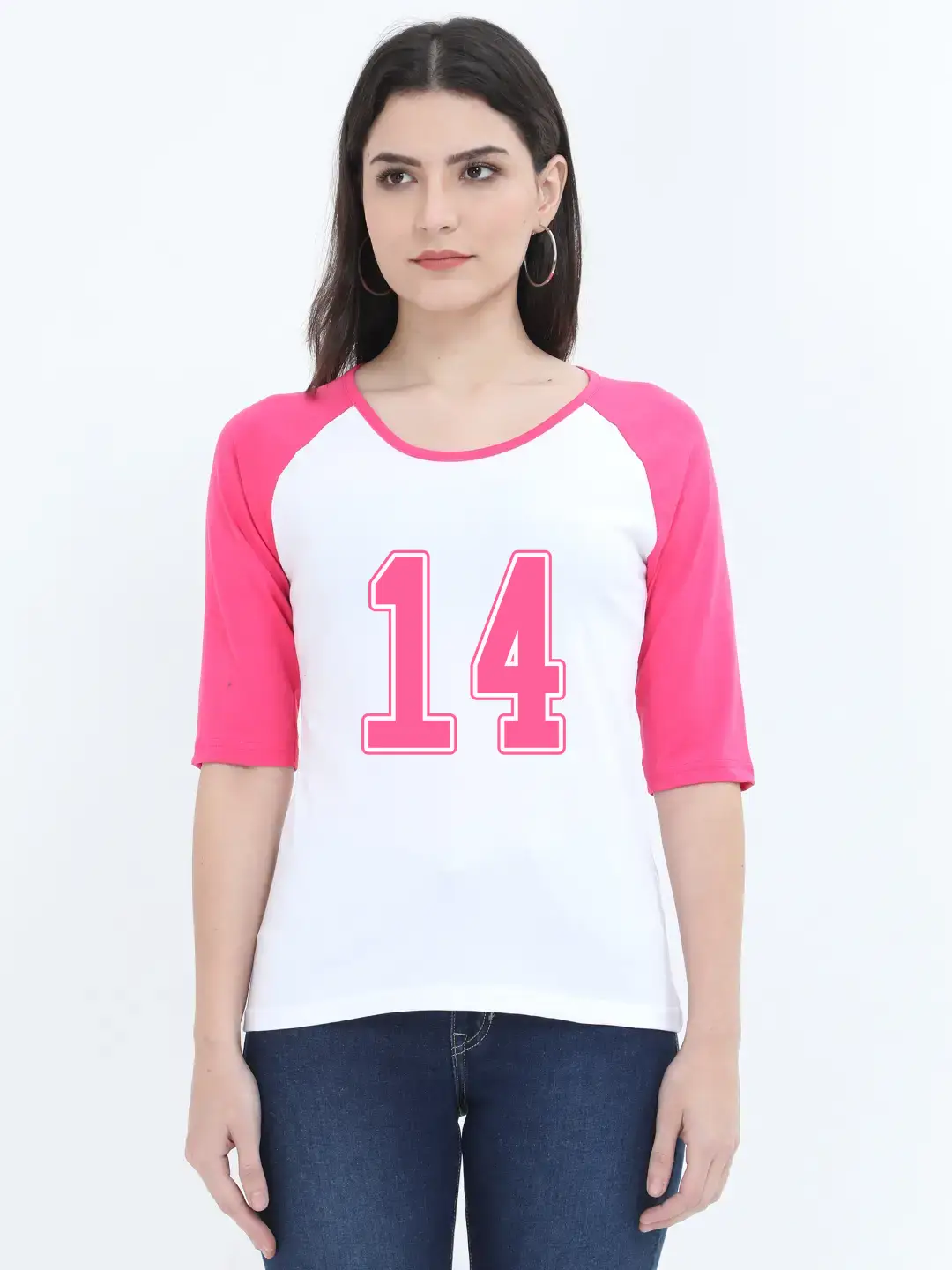 Fourteen Printed 3/4 Sleeve Women T-shirt