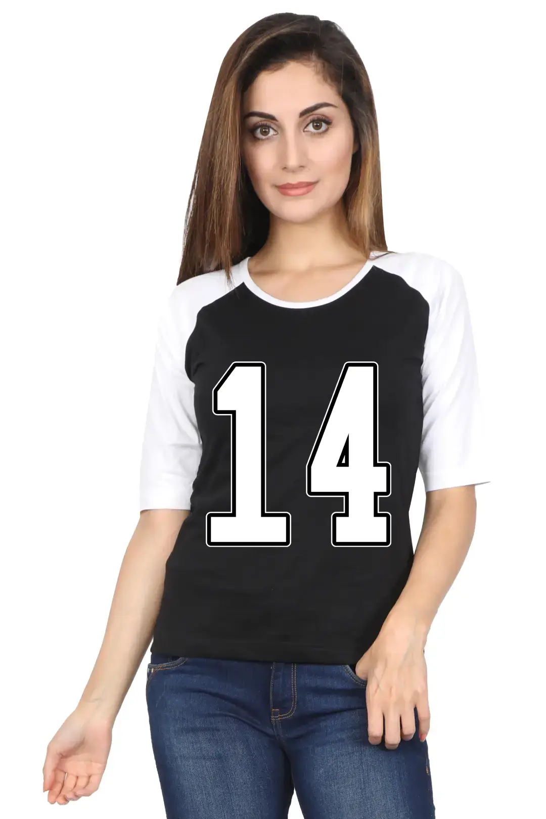 Fourteen Printed 3/4 Sleeve Women T-shirt - Image 2