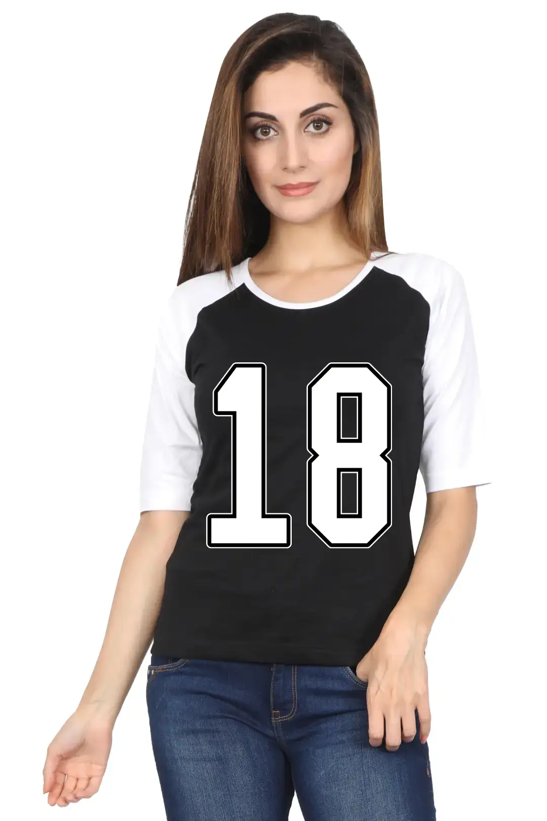 Eighteen Printed 3/4 Sleeve Women T-shirt - Image 2