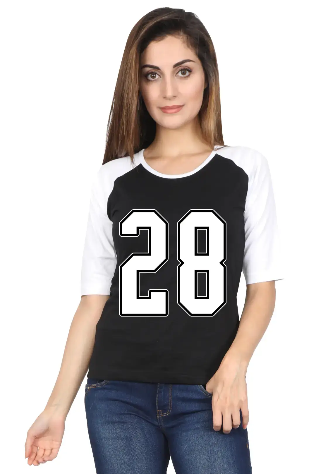 Twenty Eight Printed 3/4 Sleeve Women T-shirt - Image 2