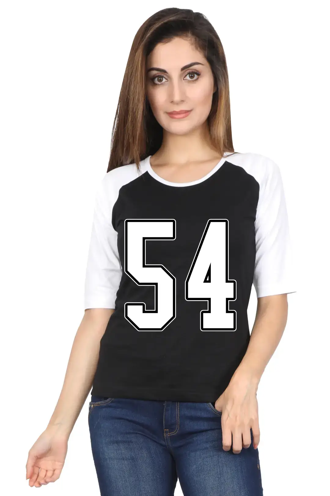 Fifty Four Printed 3/4 Sleeve Women T-shirt - Image 2