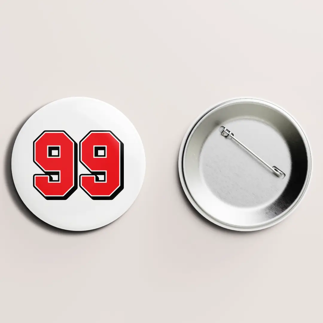 Ninety Nine Number Pin Button Badge - Image 2