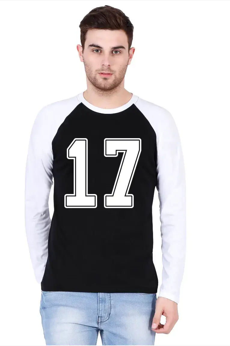 Seventeen Printed Full Sleeve Raglan T-shirt