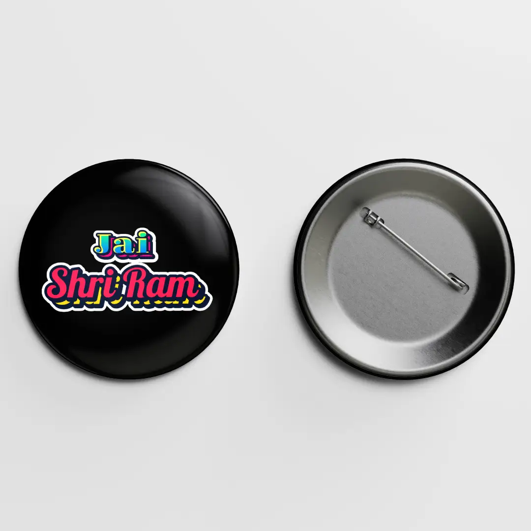 Jai Shri Ram Pin Button Badge