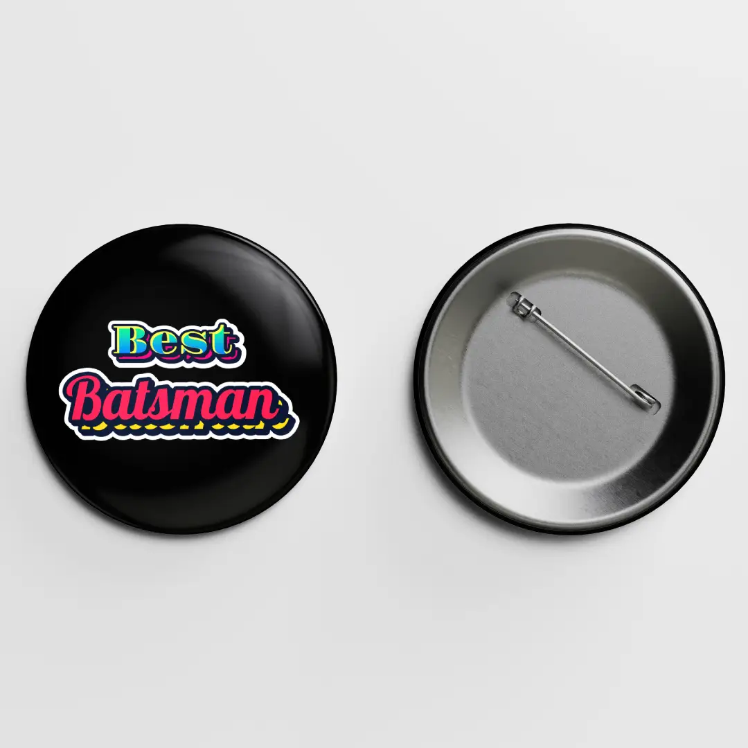 Best Batsman Pin Button Badge