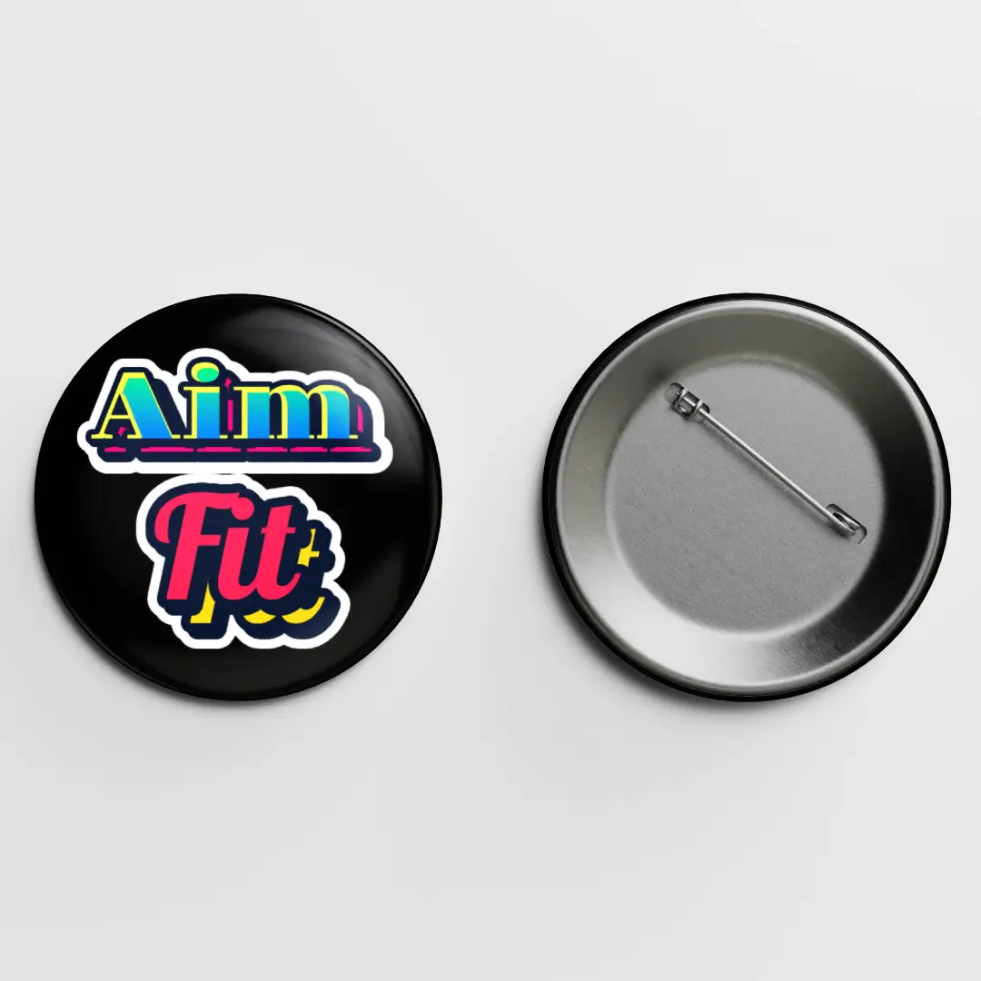 Aim Fit Pin Button Badge