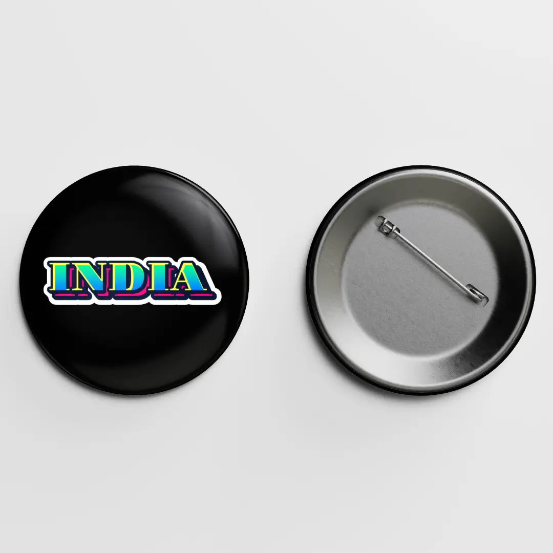 INDIA Pin Button Badge