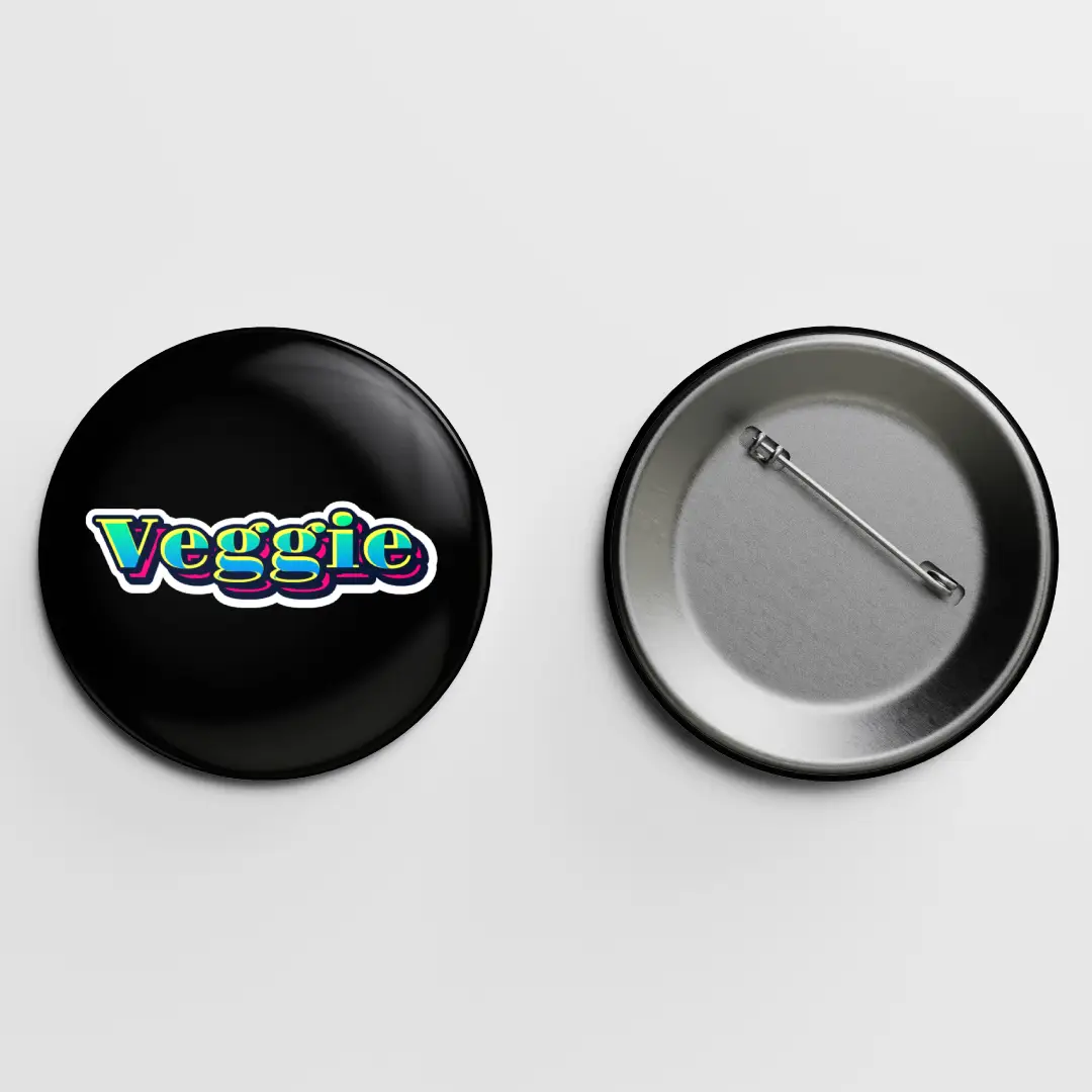 Veggie Pin Button Badge