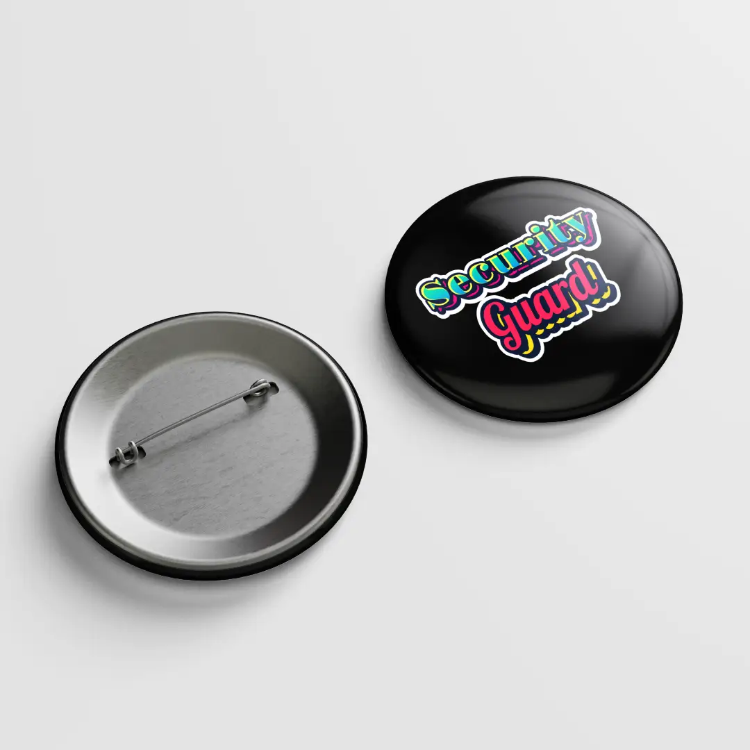 Security Guard Pin Button Badge - Image 2