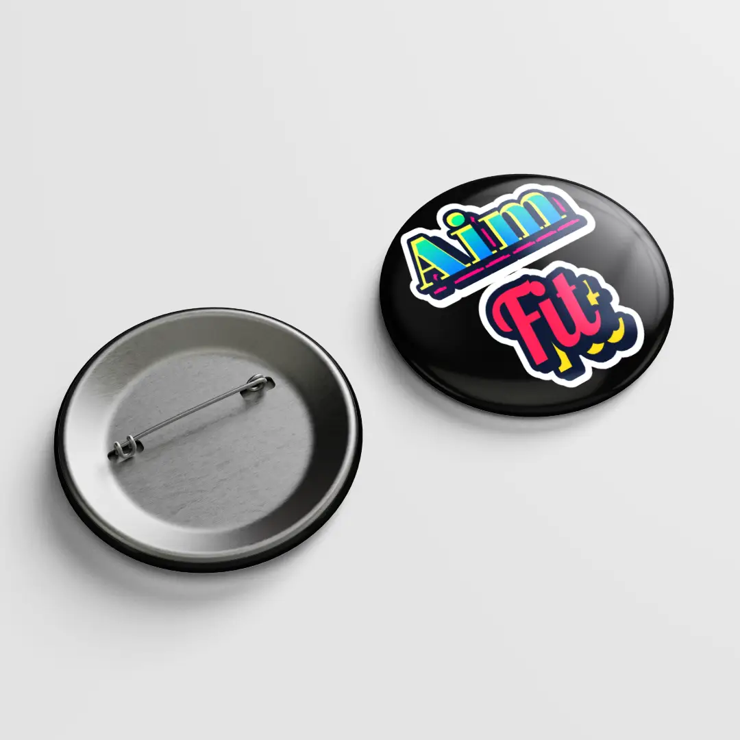 Aim Fit Pin Button Badge - Image 2